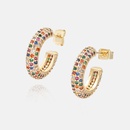 fashion simple goldplated color zircon earringspicture10