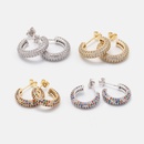 fashion simple goldplated color zircon earringspicture13