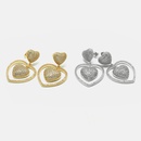 fashion zircon hollow heartshaped goldplated earringspicture11