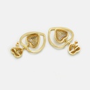 fashion zircon hollow heartshaped goldplated earringspicture13