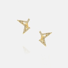 fashion half of star zircon earrings wholesale
