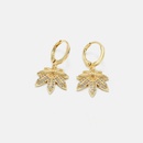 fashion goldplated zircon maple leaf earringspicture11