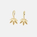fashion goldplated zircon maple leaf earringspicture12