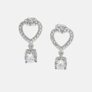 fashion goldplated fourclaw zircon hollow heart earringspicture9