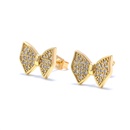 fashion goldplated zircon bows earringspicture7
