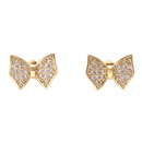 fashion goldplated zircon bows earringspicture8