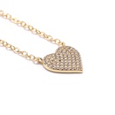 fashion heartshaped zircon goldplated copper necklace wholesalepicture10