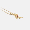 fashion diamond pendant flamingo copper necklacepicture12