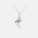 fashion diamond pendant flamingo copper necklacepicture13