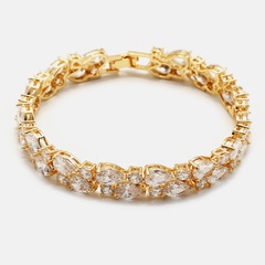 wholesale fashion shiny gold-plated zircon bracelet