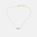 fashion fourleaf heartshaped zircon goldplated necklacepicture9
