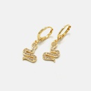 fashion goldplated zircon creative snake earringspicture10