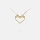 fashion diamond heartshaped pendant necklacepicture8
