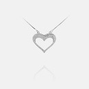 fashion diamond heartshaped pendant necklacepicture9