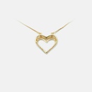 fashion diamond heartshaped pendant necklacepicture12
