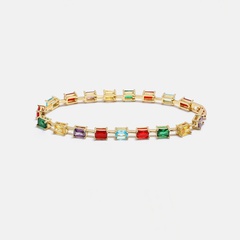 wholesale fashion gold-plated stained glass bracelet