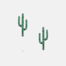 fashion zircon cactus shape earrings wholesalepicture10