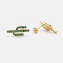 fashion zircon cactus shape earrings wholesalepicture11