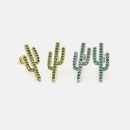 fashion zircon cactus shape earrings wholesalepicture13