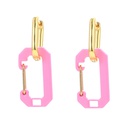 Korean color pin paper clip copper earringspicture12