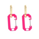 Korean color pin paper clip copper earringspicture13