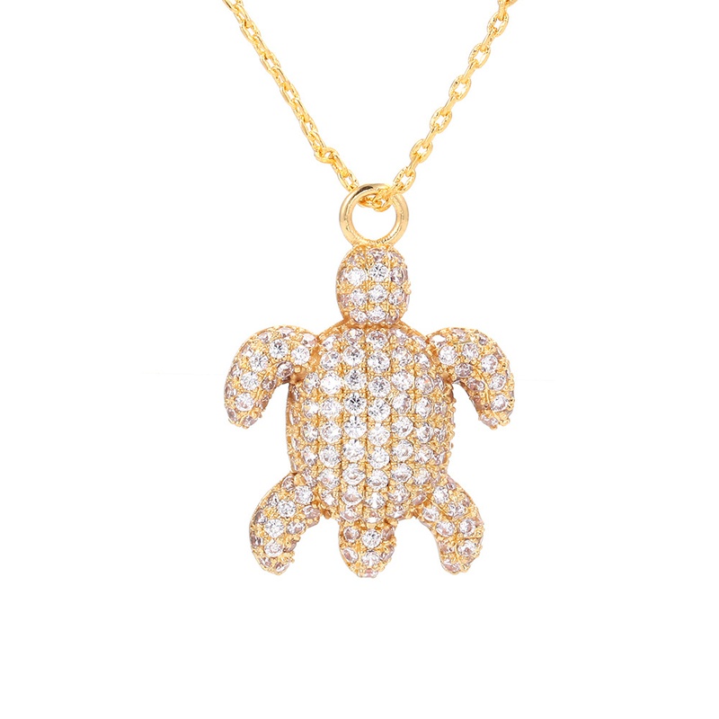 fashion tortoise pendant copper necklace