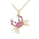 cute little crab pendant copper necklacepicture7