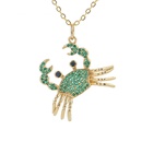 cute little crab pendant copper necklacepicture8