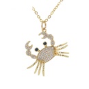 cute little crab pendant copper necklacepicture9