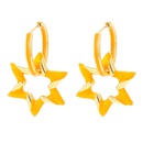 fashion oil drop color geometric star copper earringspicture15