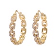 fashion hollow geometric goldplated zircon earringspicture12