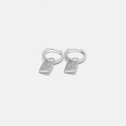 fashion popular goldplated zircon small lock earringspicture13