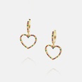 fashion goldplated color zircon hollow heart shape earringspicture18
