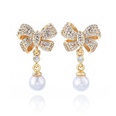 fashion goldplated pearl butterfly earringspicture16