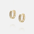 fashion colorful zircon goldplated circle earringspicture17