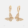 fashion color zircon goldplated butterfly earrings wholesalepicture16
