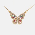fashion threedimensional hollow butterfly zircon pendant goldplated necklacepicture14