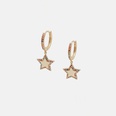 fashion color zircon fivepointed star earrings wholesalepicture18