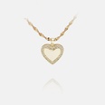 fashion heartshaped pendant copper necklace earrings setpicture17