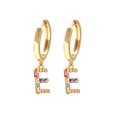 fashion style mixed color letter earrings wholesalepicture21