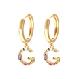 fashion style mixed color letter earrings wholesalepicture25