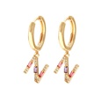 fashion style mixed color letter earrings wholesalepicture39