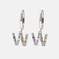 fashion style mixed color letter earrings wholesalepicture58