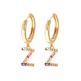 fashion style mixed color letter earrings wholesalepicture63
