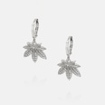 fashion goldplated zircon maple leaf earringspicture13
