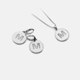 fashion zircon pendant necklace earrings setpicture44