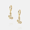 fashion goldplated zircon creative snake earringspicture13