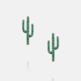 fashion zircon cactus shape earrings wholesalepicture14