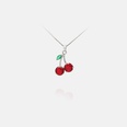 fashion cute sweet cherry pendant goldplated necklacepicture13