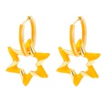 fashion oil drop color geometric star copper earringspicture25